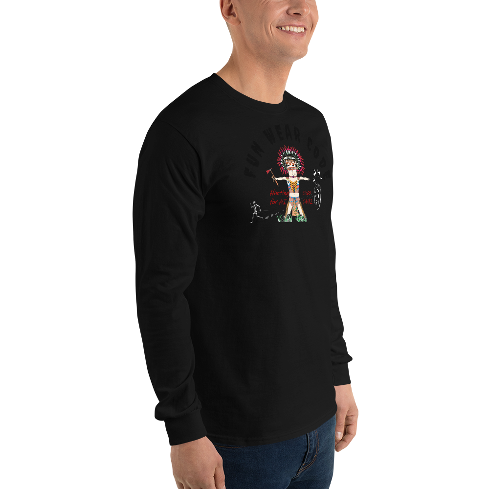 Sudadera acogedora de manga larga – Edición especial con estampado indio americano | FunWearCode