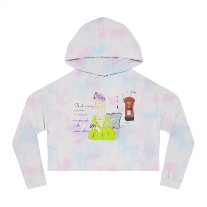 Sudadera corta con capucha vintage de estilo inglés: estilo urbano retro con estilo | FunWearCode