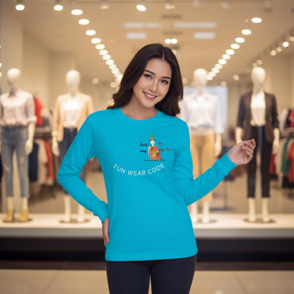 Camiseta de manga larga divertida y suave - Camiseta gráfica de mujer tailandesa divertida | FunWearCode