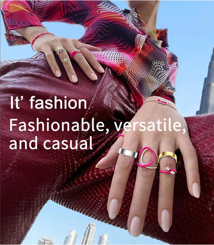 Anillo inteligente unisex resistente al agua: monitoriza la frecuencia cardíaca, la presión arterial, el sueño y la actividad | Selección de FunWearCode