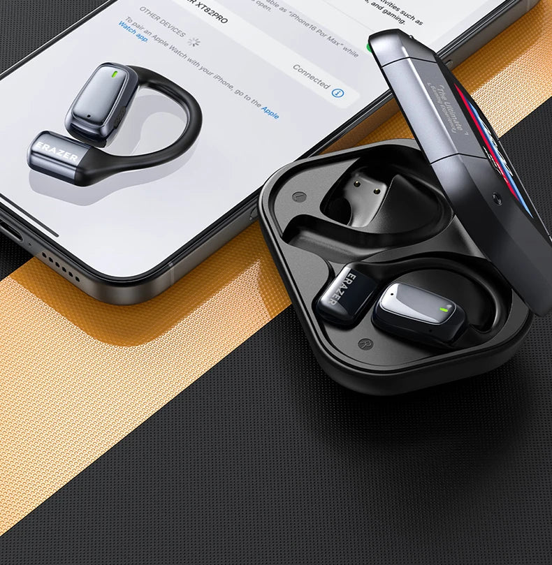 Auriculares deportivos inalámbricos con traductor de IA - Auriculares Bluetooth con pantalla táctil LCD y micrófono HD | Selección de FunWearCode 