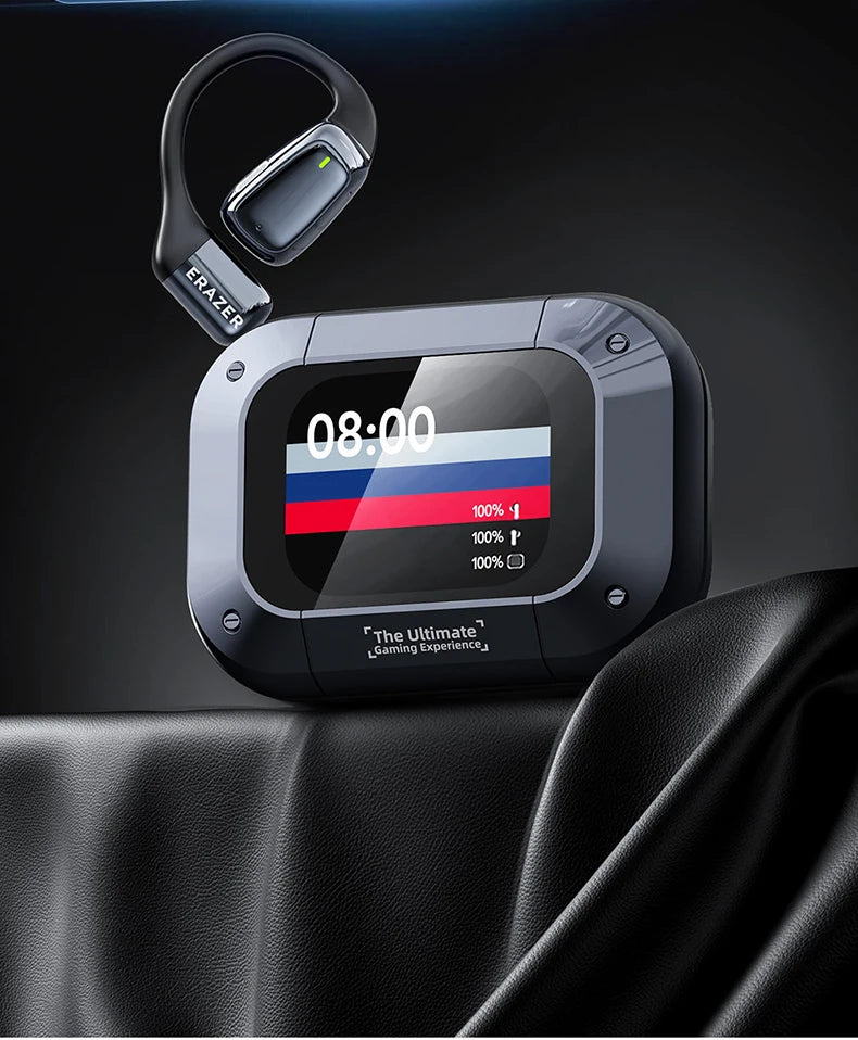 Auriculares deportivos inalámbricos con traductor de IA - Auriculares Bluetooth con pantalla táctil LCD y micrófono HD | Selección de FunWearCode 