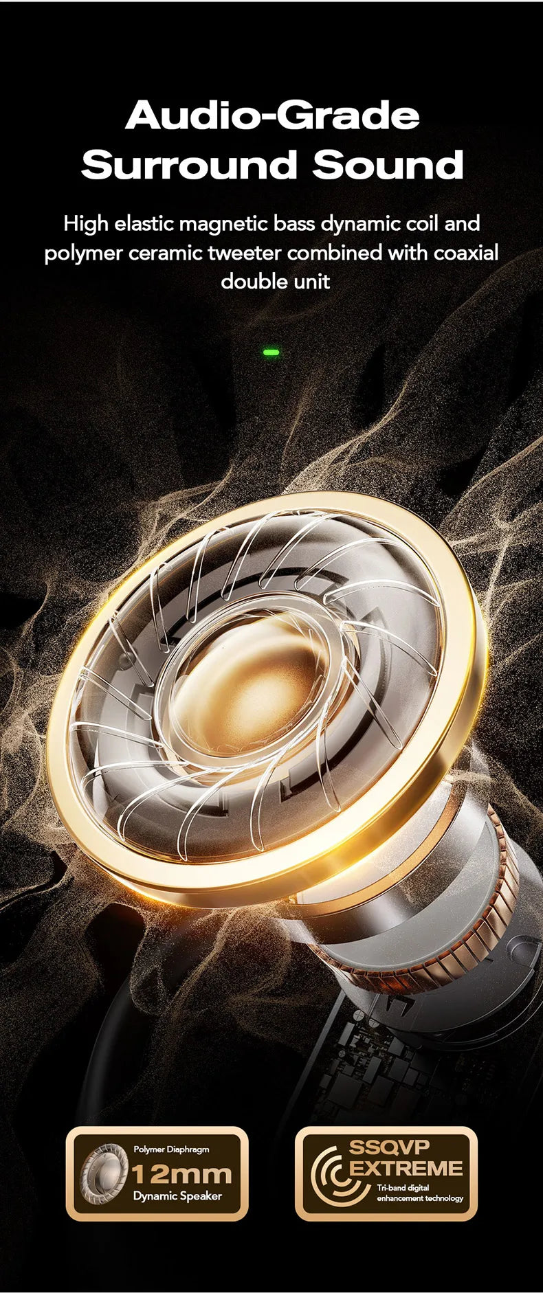 Auriculares deportivos inalámbricos con traductor de IA - Auriculares Bluetooth con pantalla táctil LCD y micrófono HD | Selección de FunWearCode 