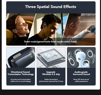 Auriculares deportivos inalámbricos con traductor de IA - Auriculares Bluetooth con pantalla táctil LCD y micrófono HD | Selección de FunWearCode 