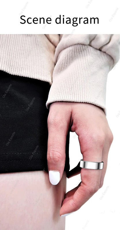 Anillo inteligente unisex resistente al agua: monitoriza la frecuencia cardíaca, la presión arterial, el sueño y la actividad | Selección de FunWearCode