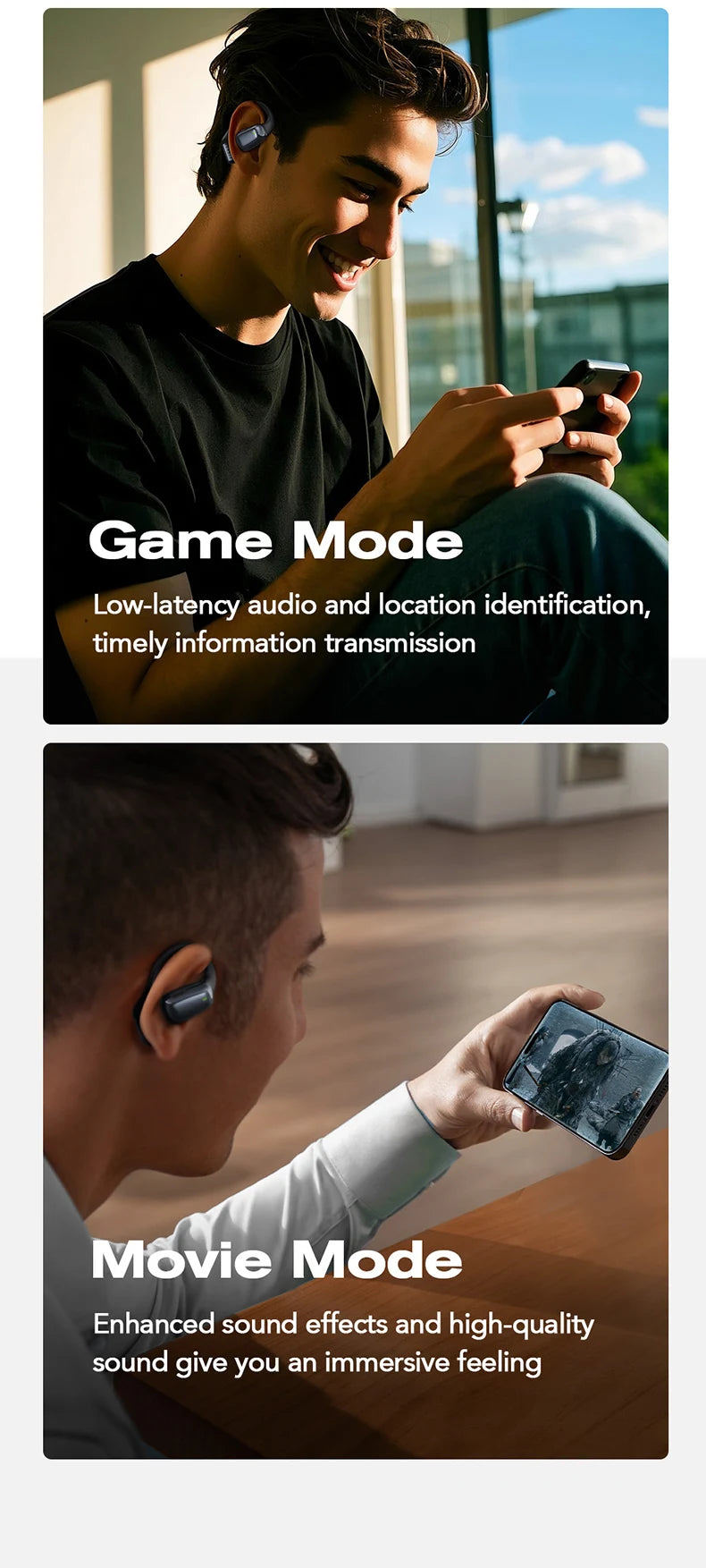 Auriculares deportivos inalámbricos con traductor de IA - Auriculares Bluetooth con pantalla táctil LCD y micrófono HD | Selección de FunWearCode 