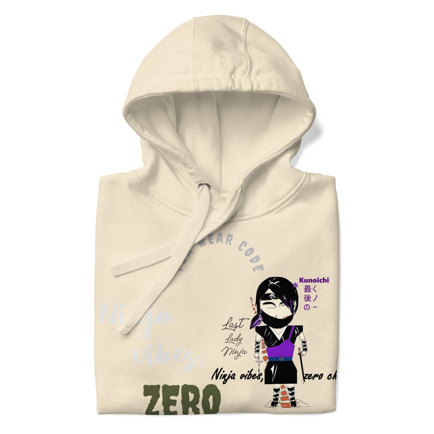 Soft & Warm Pullover Hoodie – Lady Ninja Graphic Design for Women | FunWearCode