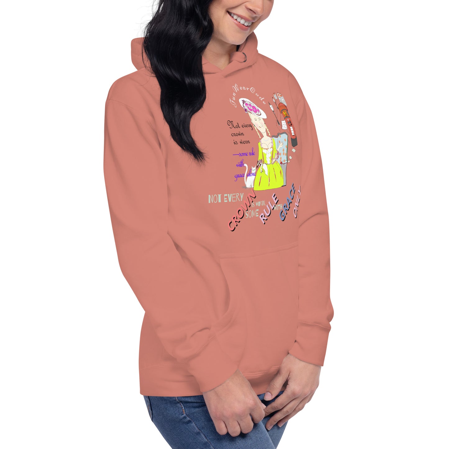 Sudadera con capucha vintage de estilo inglés: estilo urbano retro con estilo | FunWearCode