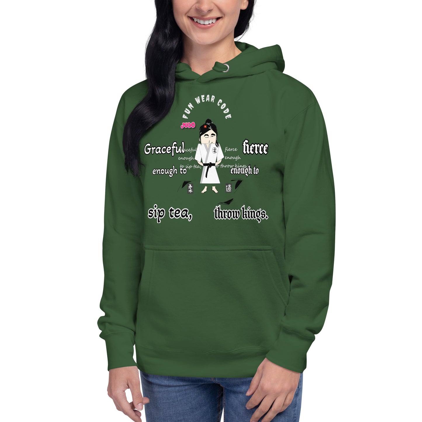 Sudadera con capucha de judo con dibujos animados – Sudadera divertida de artes marciales | FunWearCode