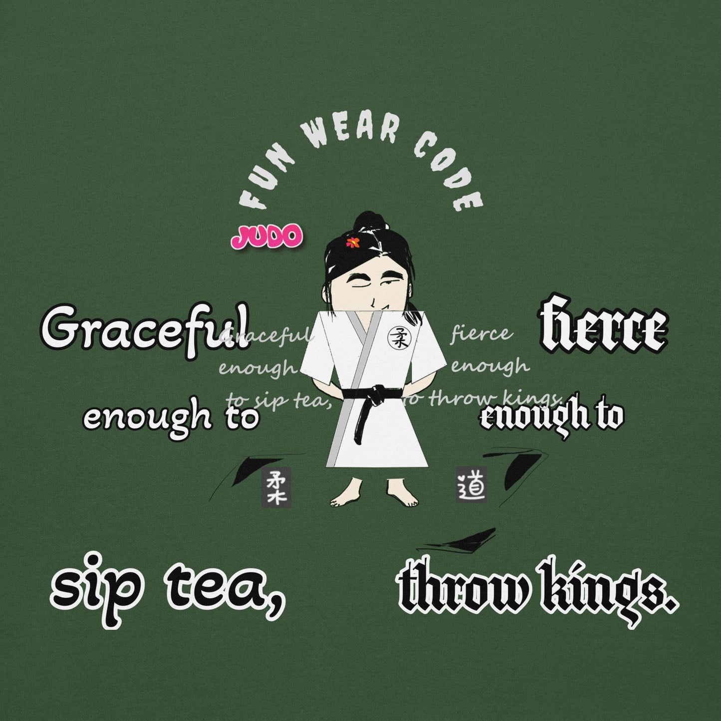 Sudadera con capucha de judo con dibujos animados – Sudadera divertida de artes marciales | FunWearCode