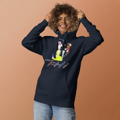 Sudadera con capucha vintage de estilo inglés: estilo urbano retro con estilo | FunWearCode