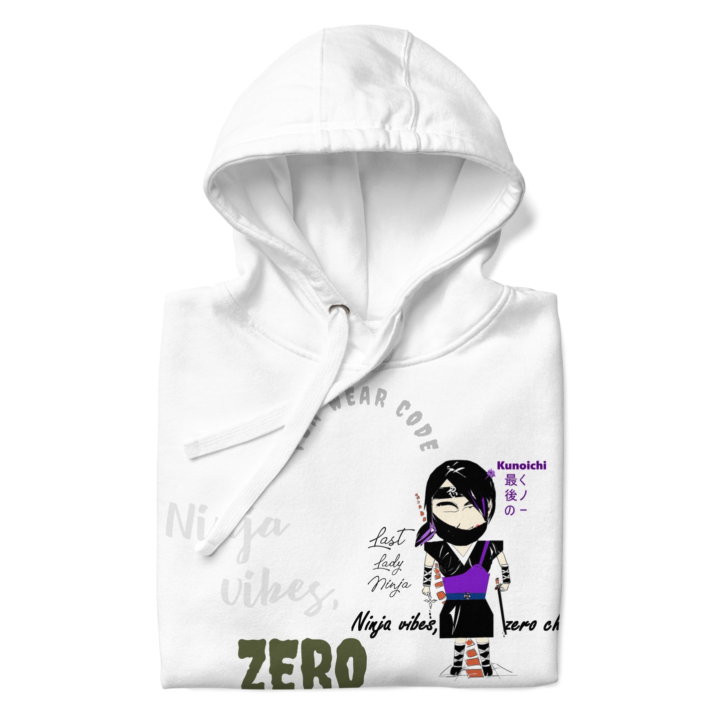 Soft & Warm Pullover Hoodie – Lady Ninja Graphic Design for Women | FunWearCode