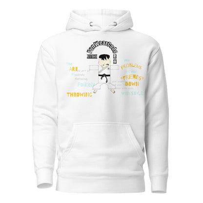 Judo Cartoon Graphic Hoodie – Fun Martial Arts | FunWearCode