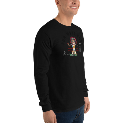 Sudadera acogedora de manga larga – Edición especial con estampado indio americano | FunWearCode