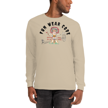 Sudadera acogedora de manga larga – Edición especial con estampado indio americano | FunWearCode