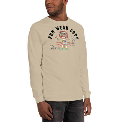 Sudadera acogedora de manga larga – Edición especial con estampado indio americano | FunWearCode