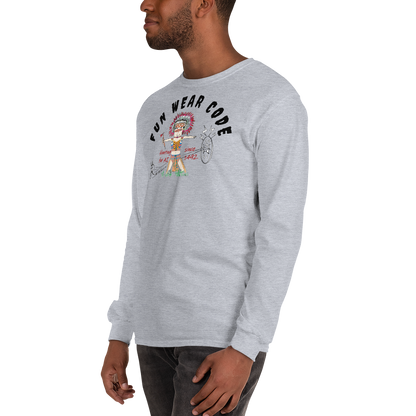 Sudadera acogedora de manga larga – Edición especial con estampado indio americano | FunWearCode