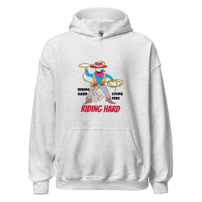 Unisex Cowboy Graphic Hoodie – Vintage Western Style Design | FunWearCode