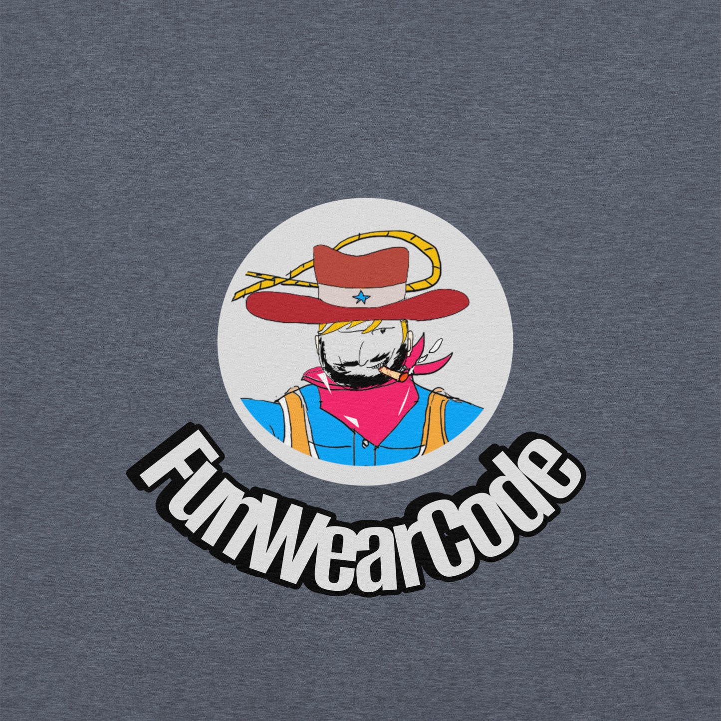 Unisex Cowboy Graphic Hoodie – Vintage Western Style Design | FunWearCode