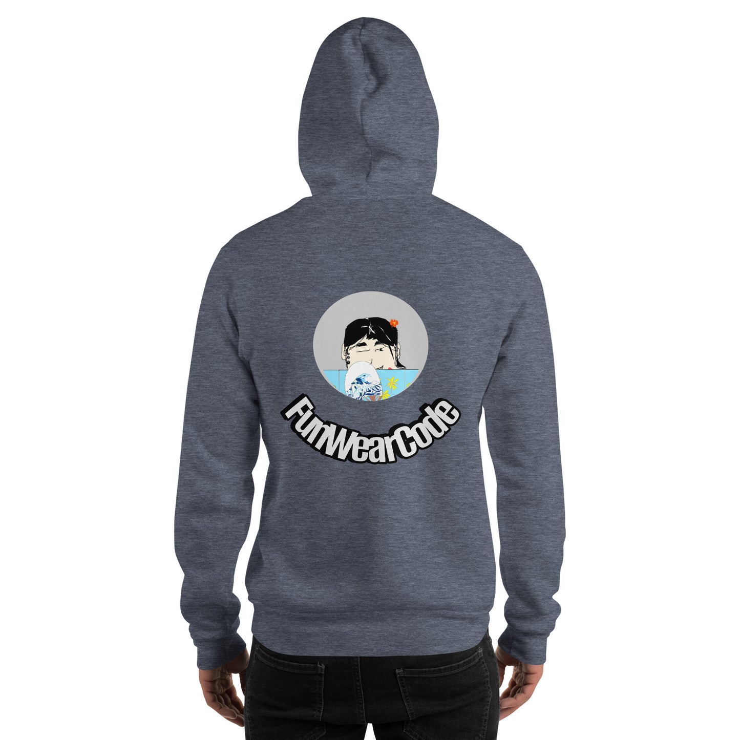 Sudadera con capucha yukata japonesa unisex: diseño icónico japonés divertido | FunWearCode