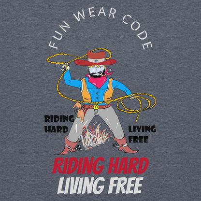 Unisex Cowboy Graphic Hoodie – Vintage Western Style Design | FunWearCode