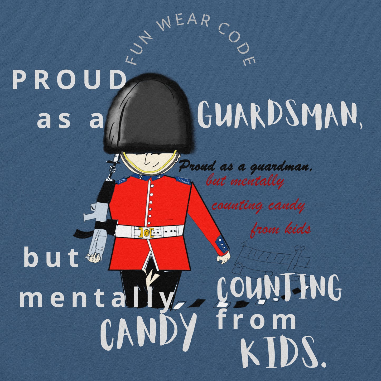 Unisex Cozy Hoodie – Fun Royal Guardsman Graphic Design | FunWearCode