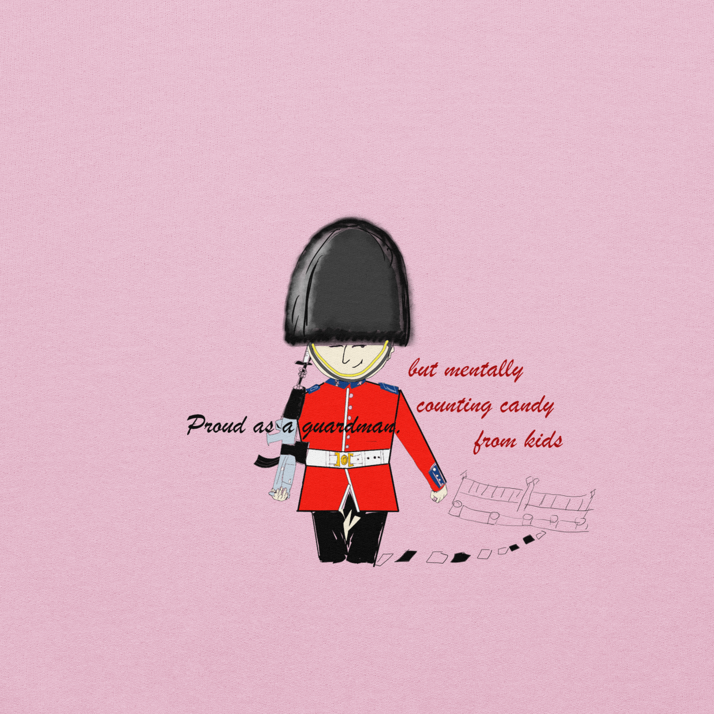 Sudadera unisex de mezcla gruesa y cómoda – Sudadera divertida de la Guardia Real | FunWearCode