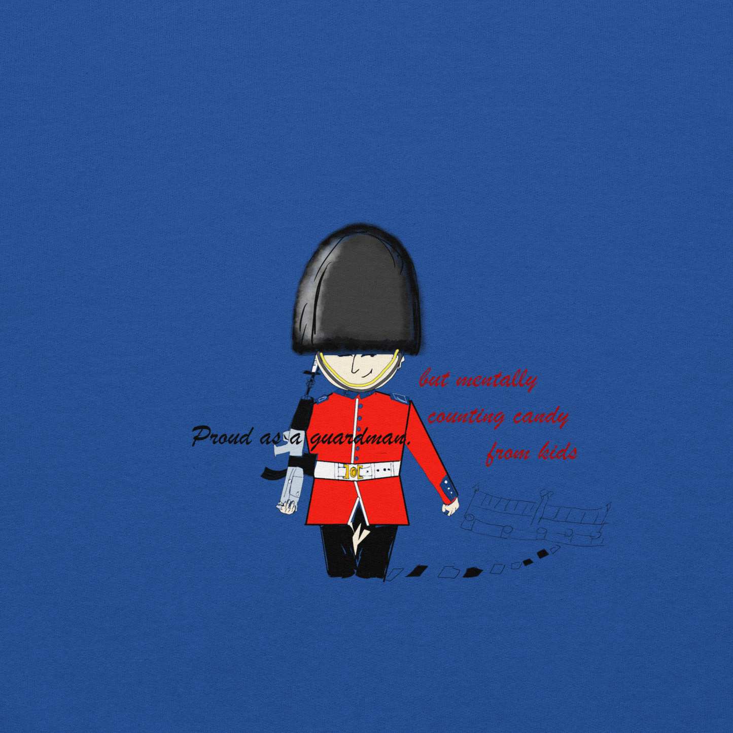 Sudadera unisex de mezcla gruesa y cómoda – Sudadera divertida de la Guardia Real | FunWearCode