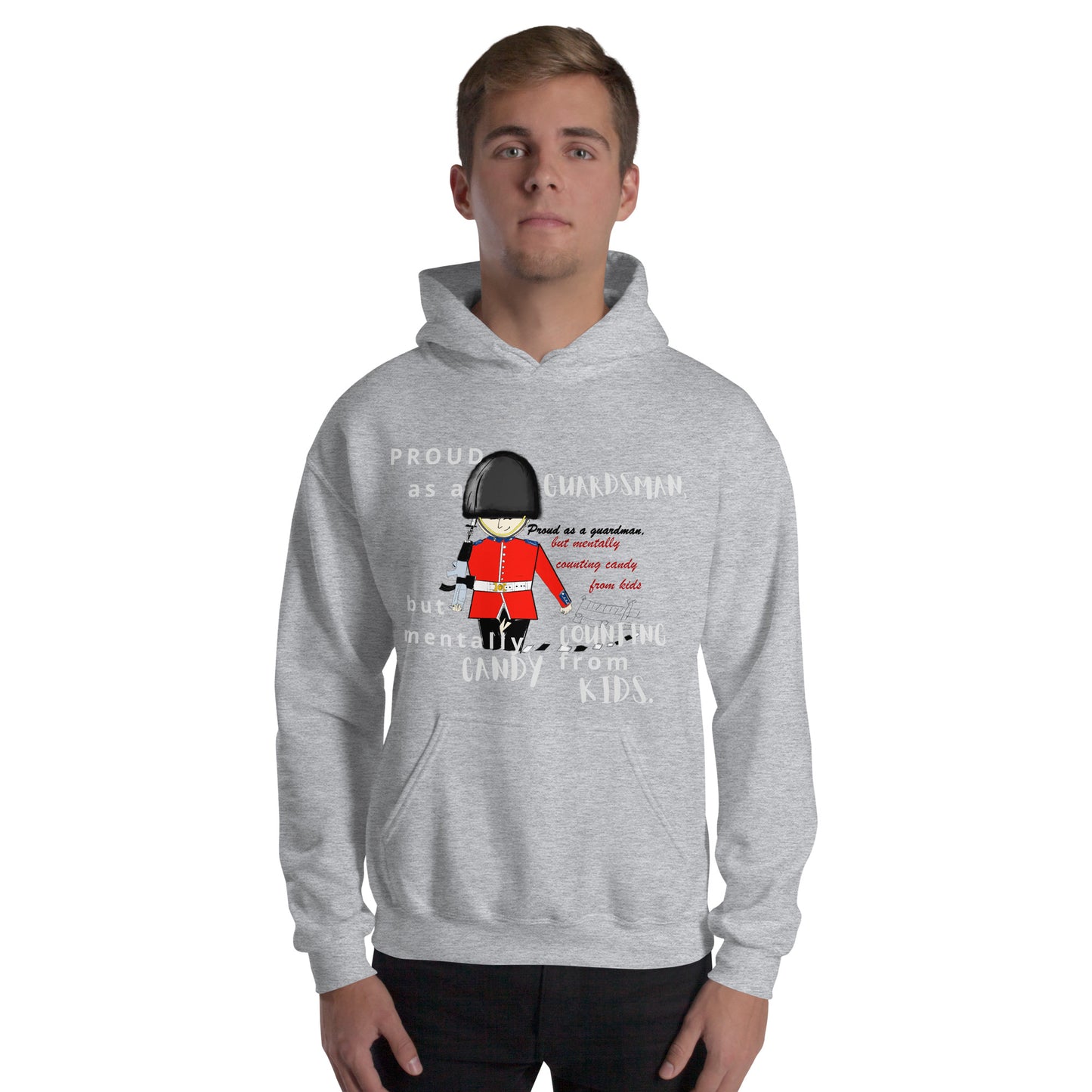 Unisex Cozy Hoodie – Fun Royal Guardsman Graphic Design | FunWearCode