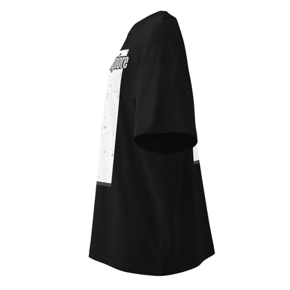 Camiseta orgánica extragrande de cuello alto unisex — Colección Human & Space 'Explore'
