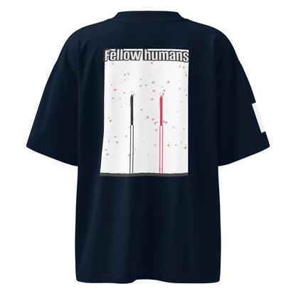 Camiseta orgánica extragrande de cuello alto unisex — Colección Human & Space 'Explore'