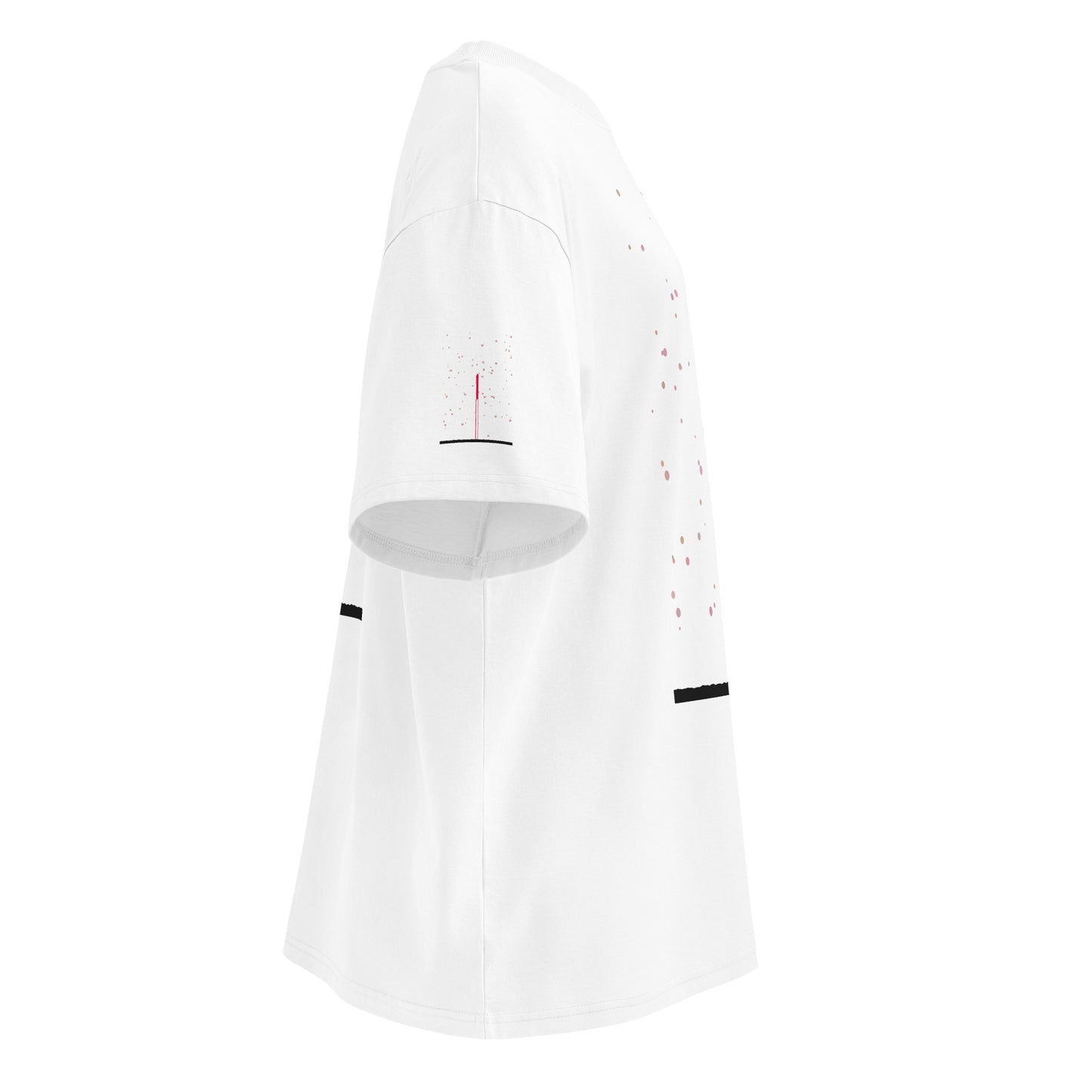 Camiseta orgánica extragrande de cuello alto unisex — Colección Human & Space 'Explore'