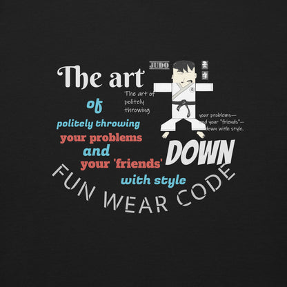 Judo Theme Long Sleeve Tee – Fun Martial Arts Shirt | FunWearCode