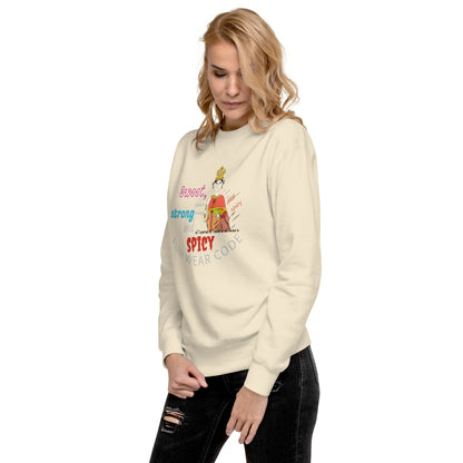 Premium Long Sleeve T-Shirt - Playful Thai Woman Graphic Tee | FunWearCode