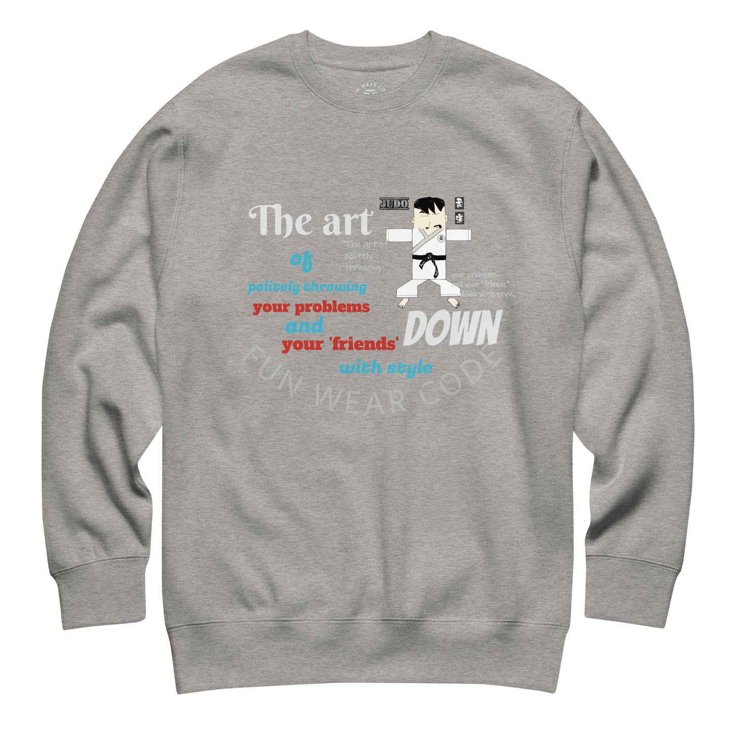 Judo Theme Long Sleeve Tee – Fun Martial Arts Shirt | FunWearCode