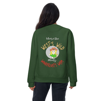 Premium Cozy Long Sleeve T-shirt – Classic Cowgirl Graphic Sweatshirt | FunWearCode
