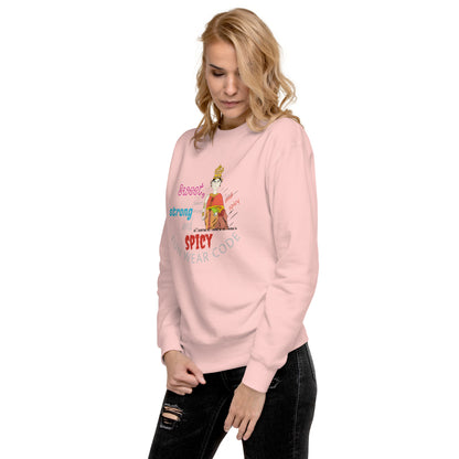 Premium Long Sleeve T-Shirt - Playful Thai Woman Graphic Tee | FunWearCode