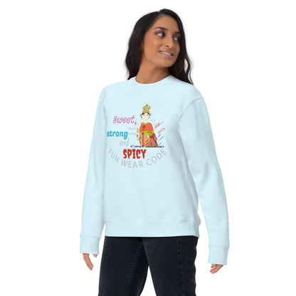 Premium Long Sleeve T-Shirt - Playful Thai Woman Graphic Tee | FunWearCode