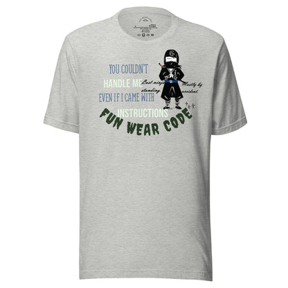 Playful Ninja Theme  T-Shirt – Japanese Martial Arts Iconic Tee | FunWearCode