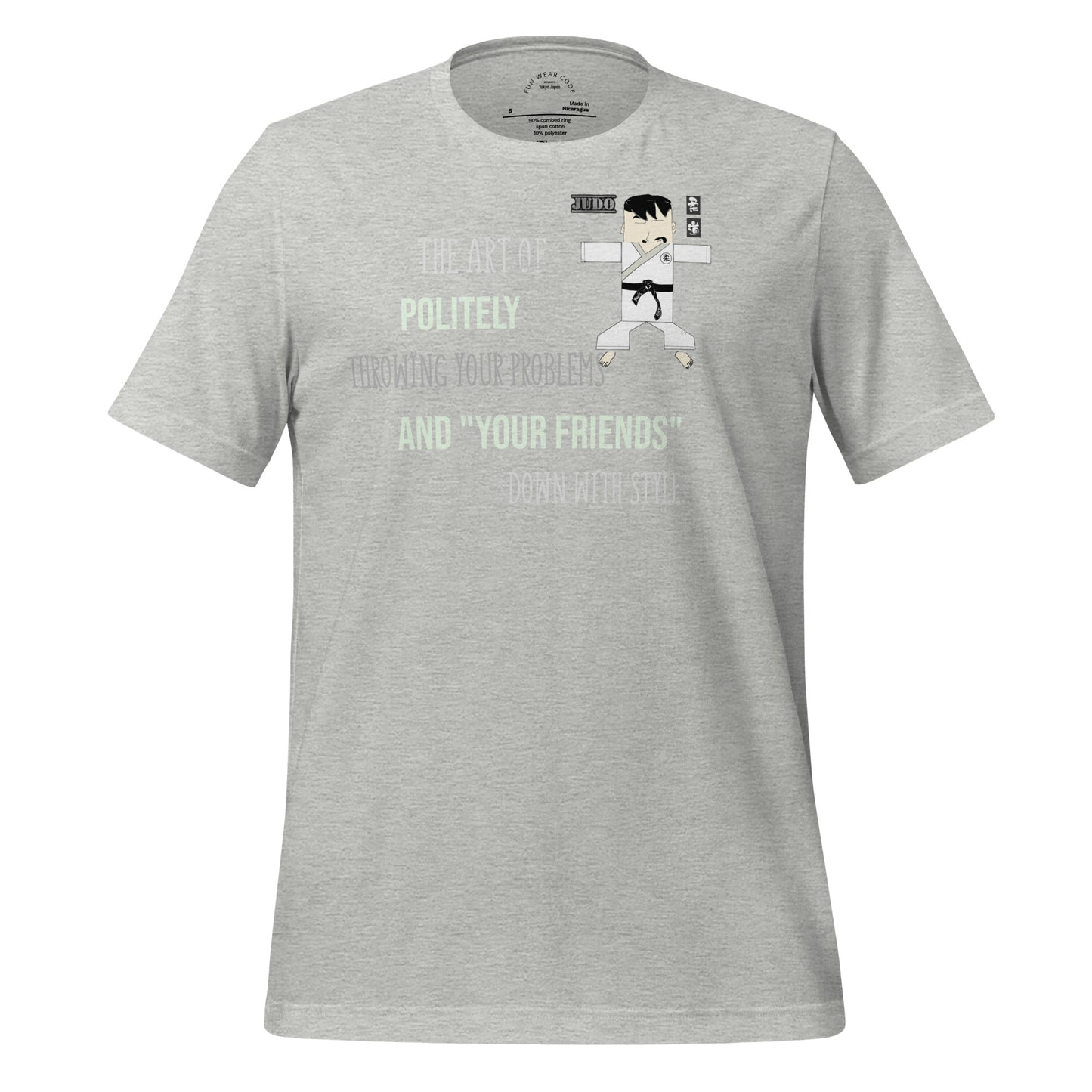 Camiseta auténtica de judo - Divertida camiseta gráfica de artes marciales | FunWearCode