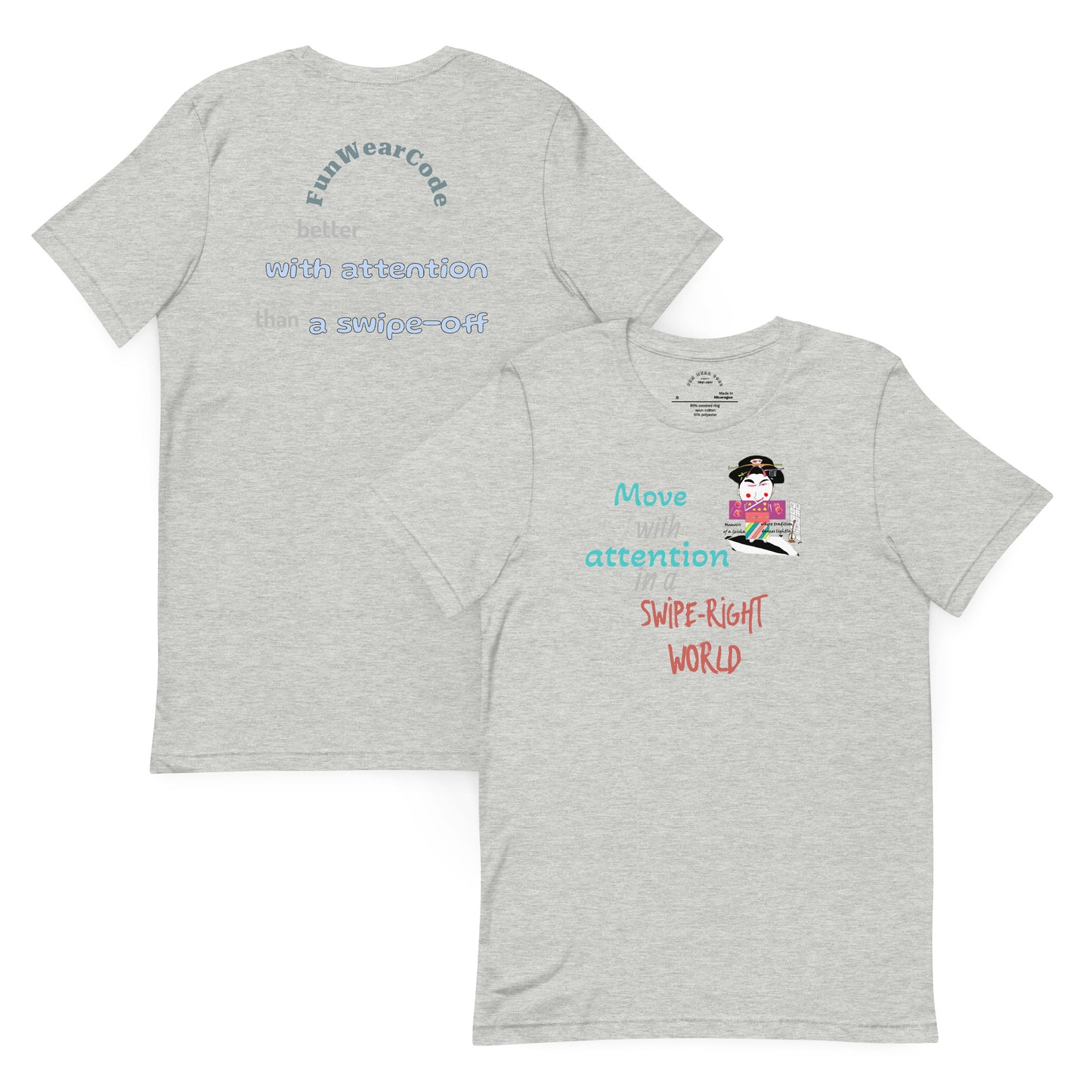 Camiseta unisex de geisha divertida - Camiseta icónica japonesa vintage | FunWearCode