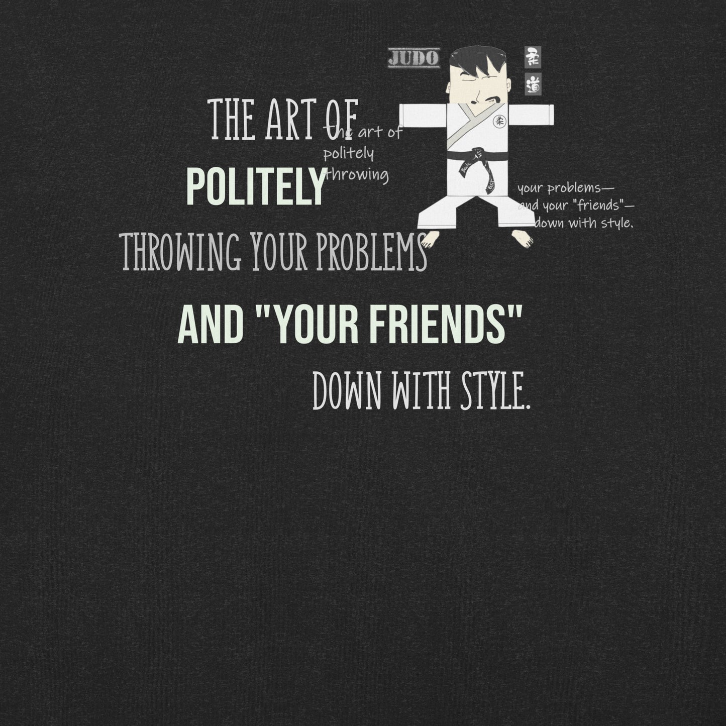 Camiseta auténtica de judo - Divertida camiseta gráfica de artes marciales | FunWearCode
