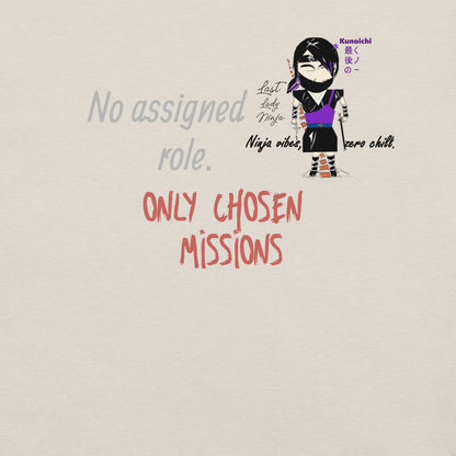 Camiseta gráfica de Lady Ninja – Camiseta con temática de artes marciales femeninas | FunWearCode