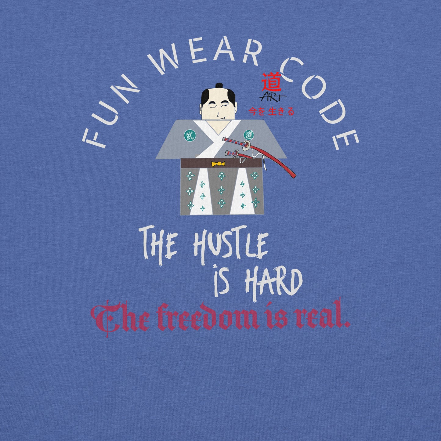 Camiseta unisex auténtica de artes marciales: Camiseta con gráfico de samurái estilo vintage | FunWearCode