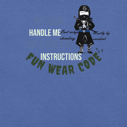 Playful Ninja Theme  T-Shirt – Japanese Martial Arts Iconic Tee | FunWearCode