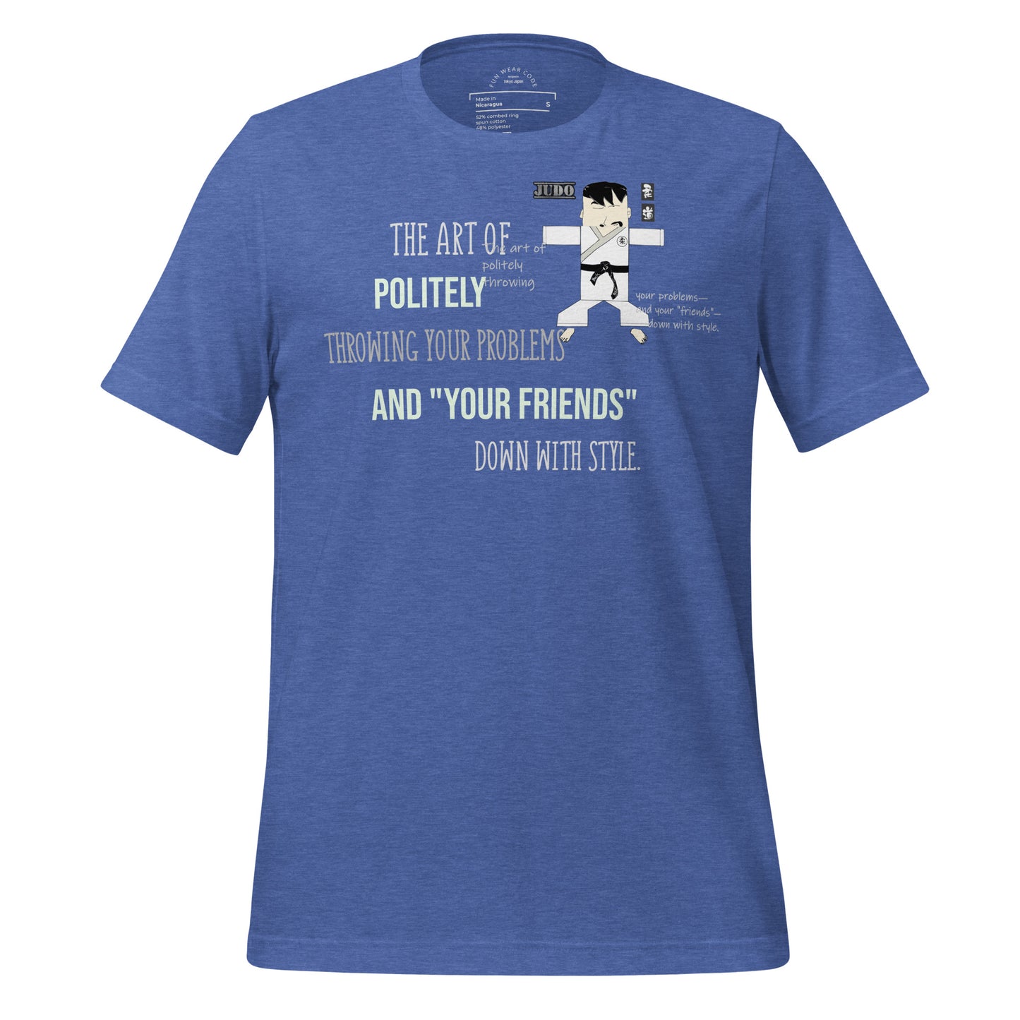 Camiseta auténtica de judo - Divertida camiseta gráfica de artes marciales | FunWearCode
