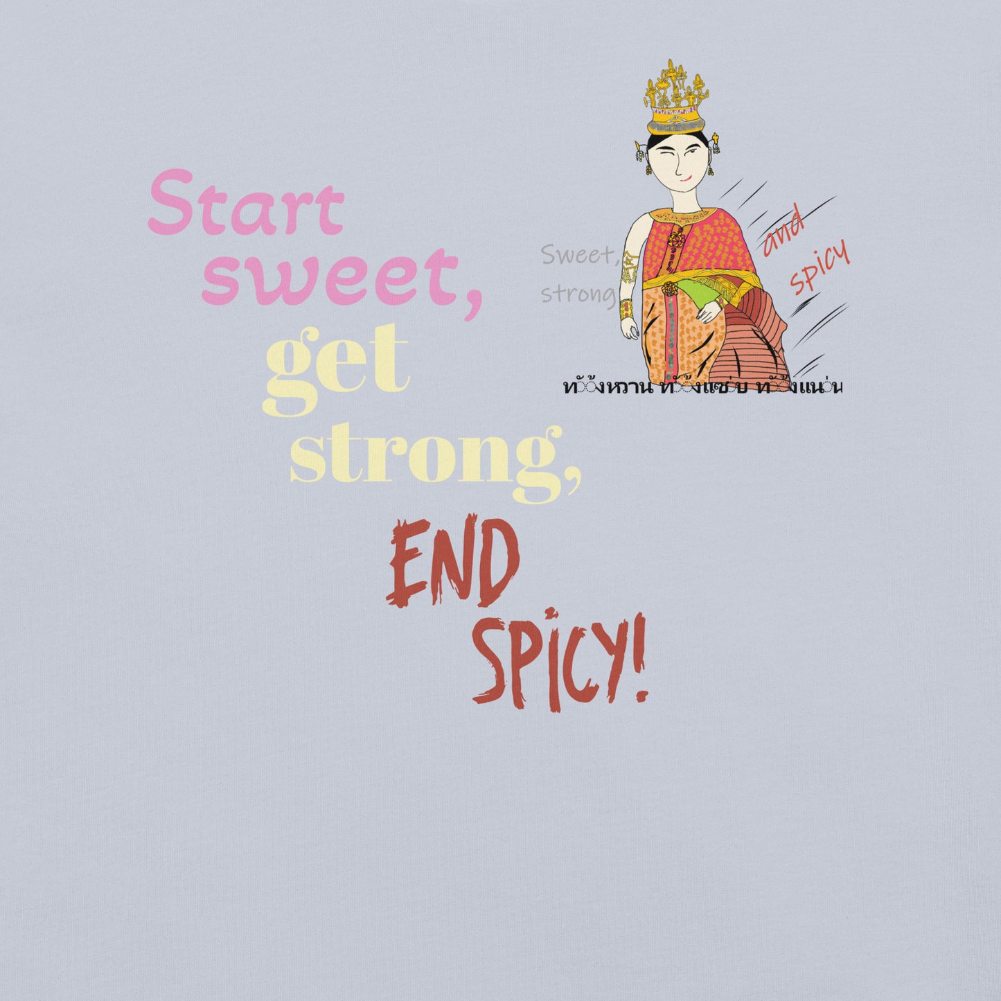 Camiseta divertida y suave - Camiseta con estampado de mujer tailandesa | FunWearCode