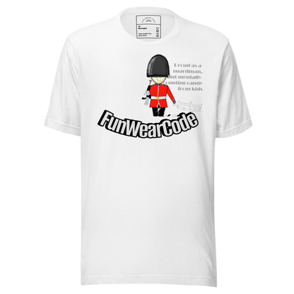 Camiseta unisex de guardia - Camiseta clásica de estilo inglés para amantes de la diversión | FunWearCode