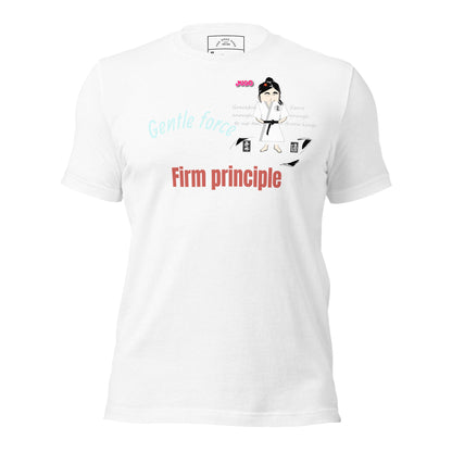 Camiseta con temática de judo para mujer: cómoda camiseta gráfica de artes marciales | FunWearCode