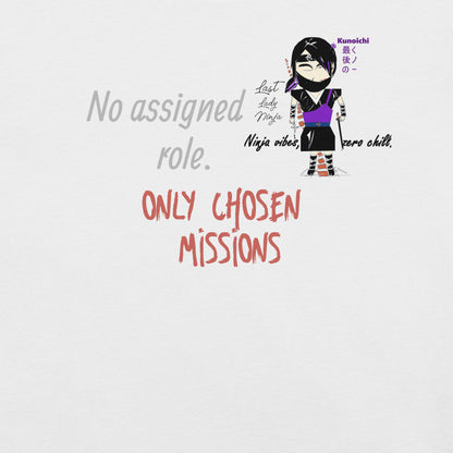 Camiseta gráfica de Lady Ninja – Camiseta con temática de artes marciales femeninas | FunWearCode